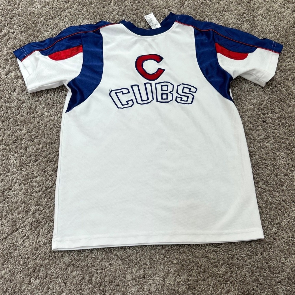 Team Athletics Cubs T-Shirt MLB Baseball Jersey Style White Blue Red L‎
